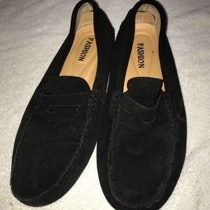 Mens Black Loafers Size 46